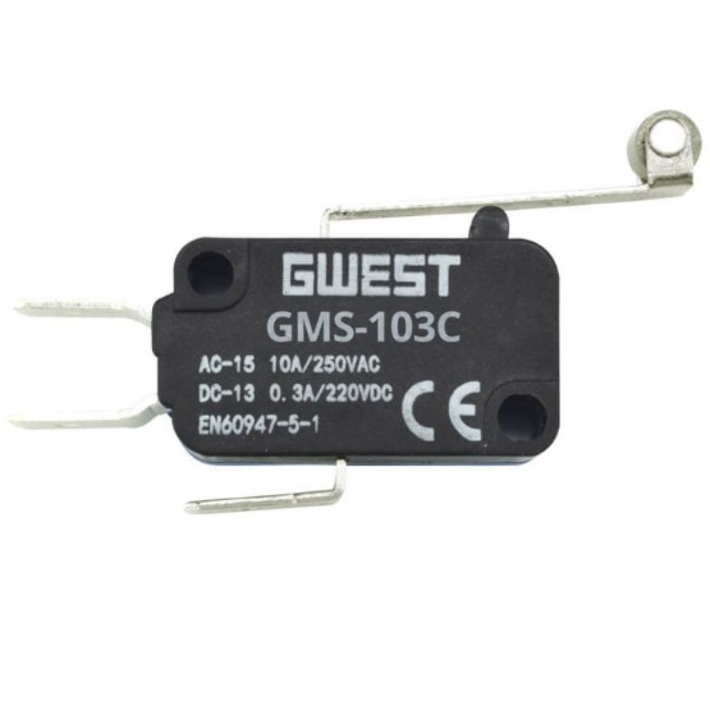 GWEST GMS-103C 10 AMPER UZUN KOLLU METAL MAKARALI MİKRO SWİTCH