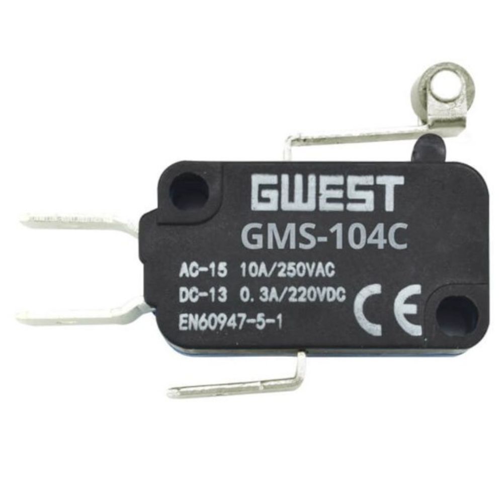 GWEST GMS-104C 10 AMPER KISA KOLLU METAL MAKARALI MİKRO SWİTCH