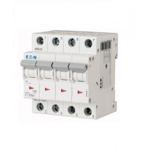 EATON 165185 PL7-C40-4 OTOMATİK SİGORTA-10KA-C EĞRİSİ-4X4