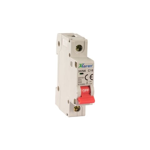XKOREN 1 KUTUPLU B TİPİ 6KA 25A OTOMATİK SİGORTA