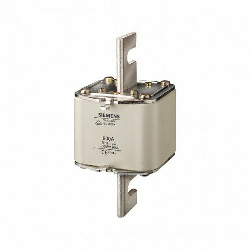 SIEMENS 3NA3475 STEATİT(SERAMİK) GÖVDELİ NH-BIÇAKLI SİGORTA BUŞONU 800A BOY 4 GENİŞLİK 101.8MM