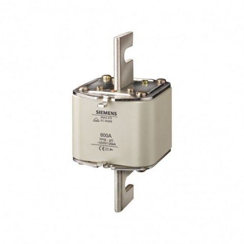 SIEMENS 3NA3475 STEATİT(SERAMİK) GÖVDELİ NH-BIÇAKLI SİGORTA BUŞONU 800A BOY 4 GENİŞLİK 101.8MM