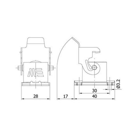 METE ENERJİ 4X10A. ÇOKLU MAKİNE PRİZİ (ARKA GİRİŞLİ) 403273S