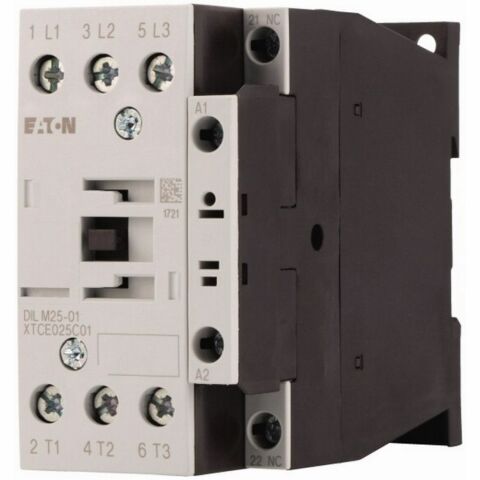 EATON DILM25-01(24V50/60HZ) GÜÇ KONTAKTÖRÜ (AC BOBİN) 25A 1NK
