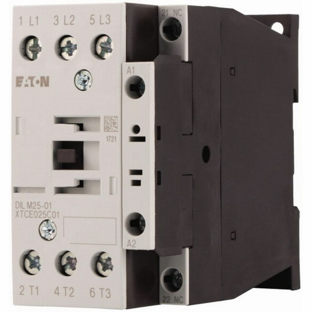EATON DILM25-01(RDC60) CONTACTOR,11KW/400V,DC-OPERATED