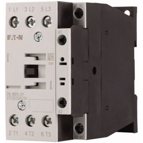 EATON DILM25-01(RDC60) CONTACTOR,11KW/400V,DC-OPERATED