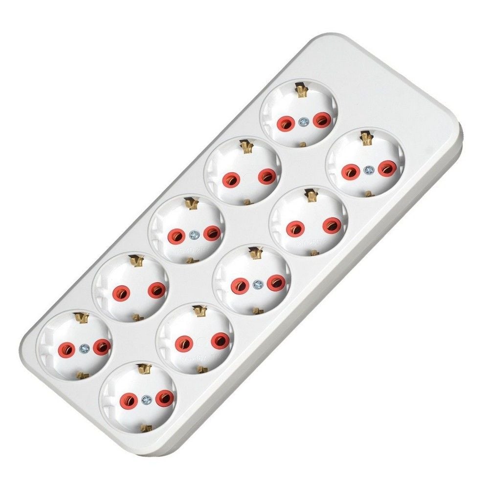 MUTLUSAN 10 LU TOPRAKLI GRUP PRİZ(KLEMENSLİ)