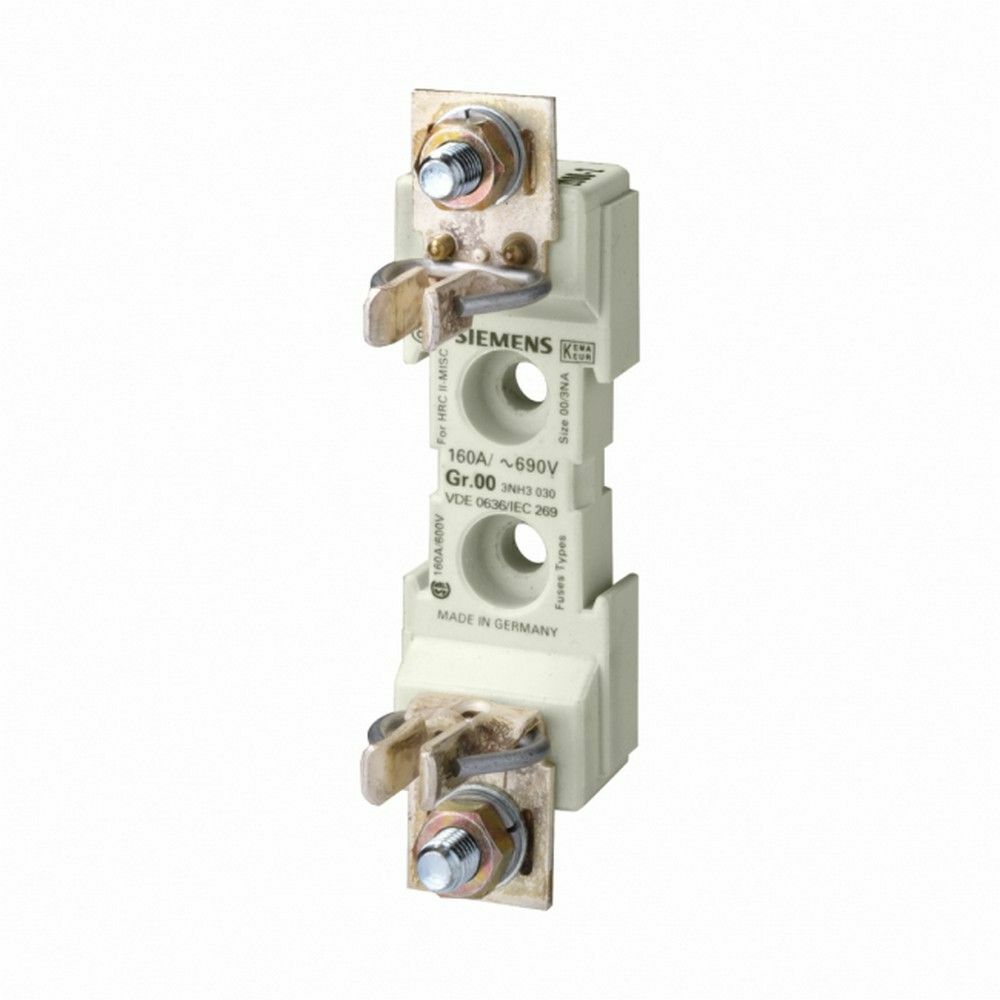 SIEMENS 3NH3030 NH-BIÇAKLI SİGORTA ALTLIĞI 160 A MONOFAZE BOY 000 BOY 00 34MM