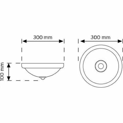 NADE 00999 360 DERECE HAREKET SENSÖRLÜ LED DUYLU TAVAN ARMATÜRÜ