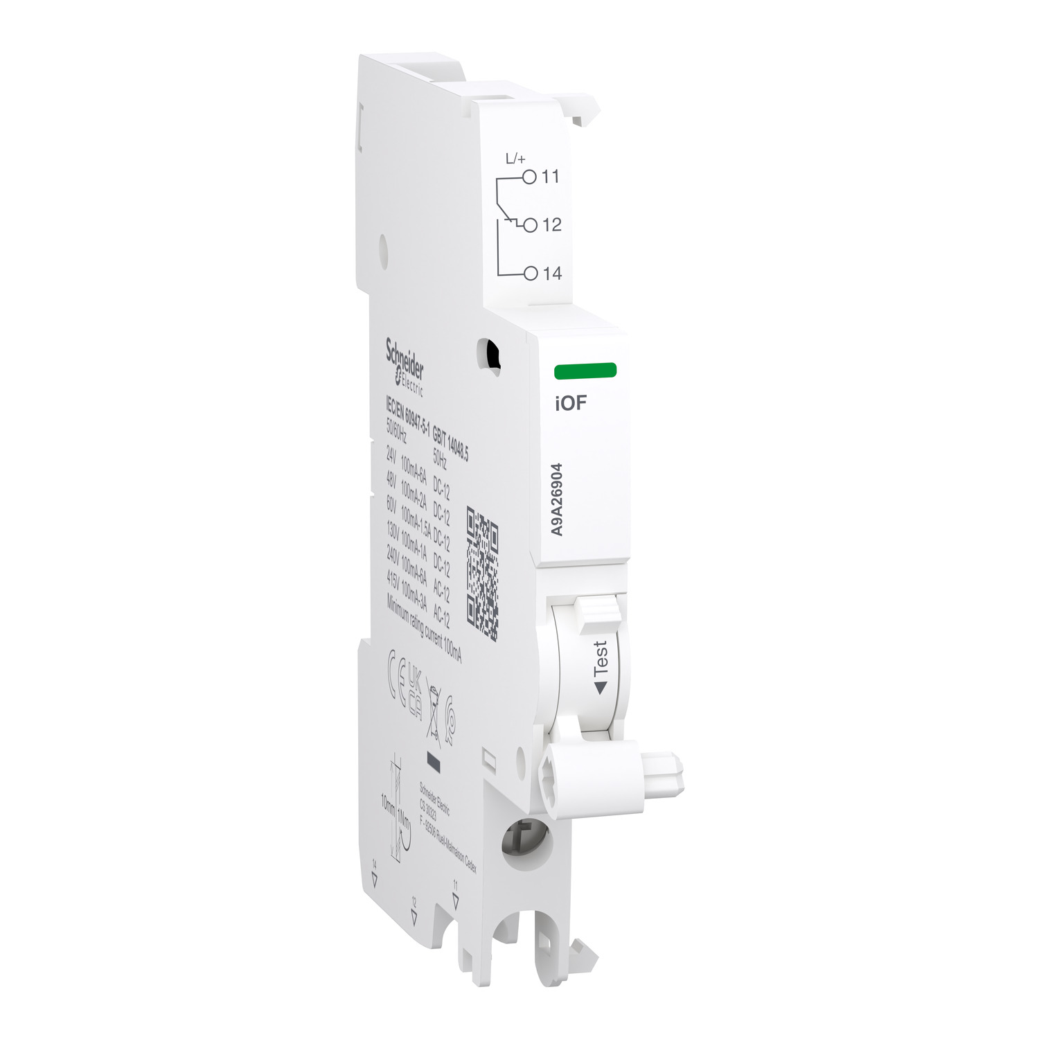 SCHNEIDER YARDIMCI KONTAK-Acti9N,iOF,1C/O,100mA-6A-SCHNEIDER