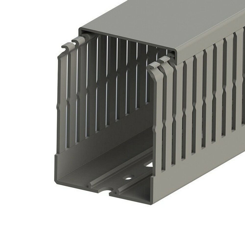 MUTLUSAN PLASTİK 60X80 KABLO KANALI (DELİKLİ)(GRİ) (24 METRE)