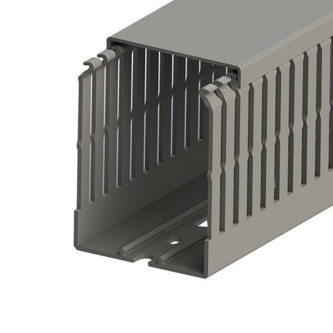 MUTLUSAN PLASTİK 60X80 KABLO KANALI (DELİKLİ)(GRİ) (24 METRE)