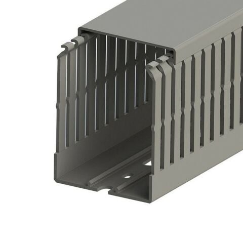 MUTLUSAN PLASTİK 60X80 KABLO KANALI (DELİKLİ)(GRİ) (24 METRE)