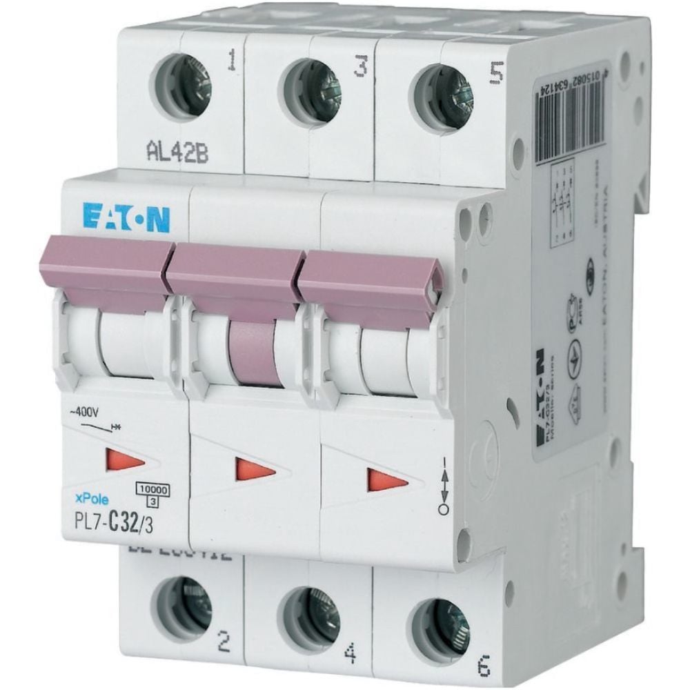 EATON PL7-C32/3 OTOMATİK SİGORTA - 10KA - C EĞRİSİ - 3X32A