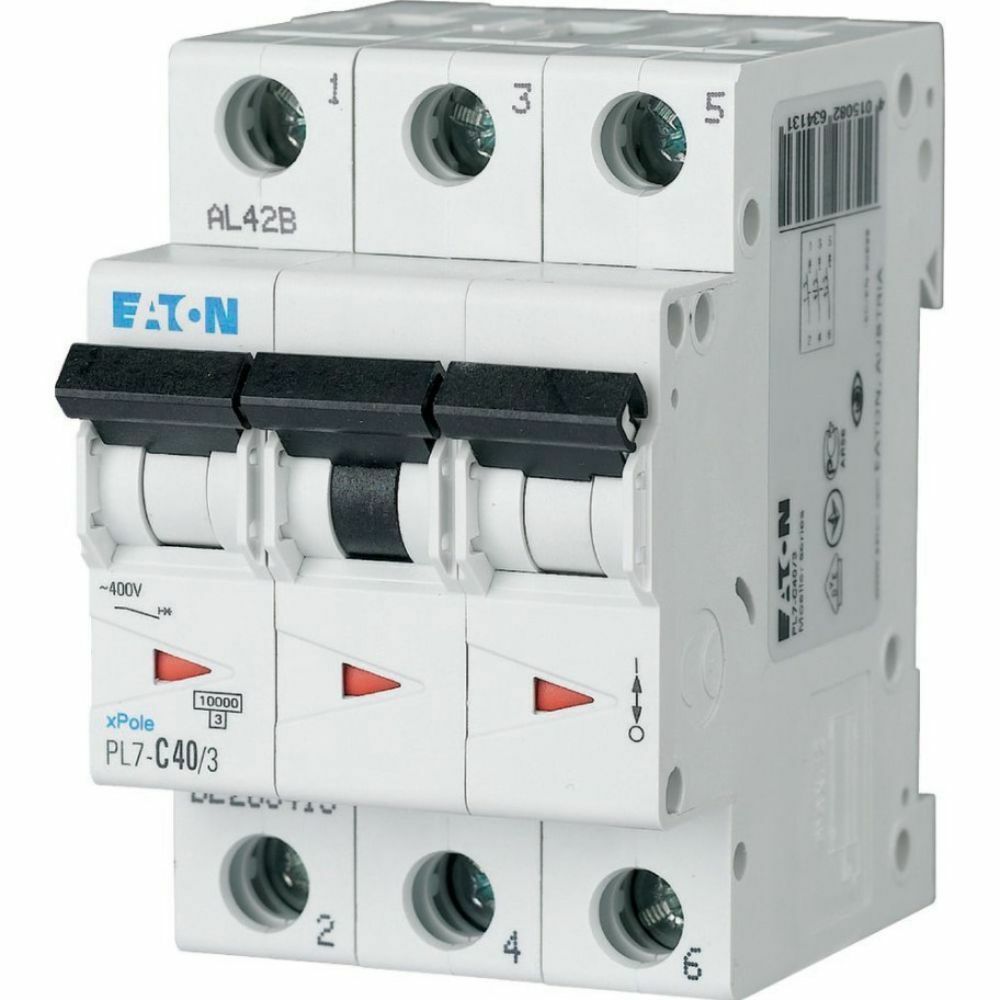 EATON PL7-C40/3 OTOMATİK SİGORTA - 10KA - C EĞRİSİ - 3X40A