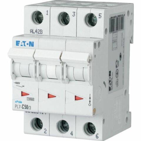 EATON PL7-C50/3 OTOMATİK SİGORTA - 10KA - C EĞRİSİ - 3X50A