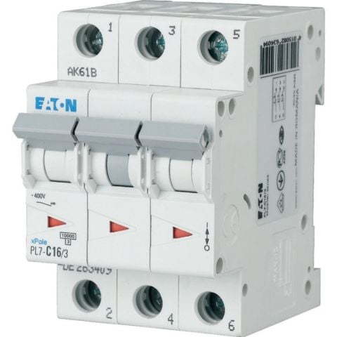EATON PL7-C63/3 OTOMATİK SİGORTA - 10KA - C EĞRİSİ - 3X63A