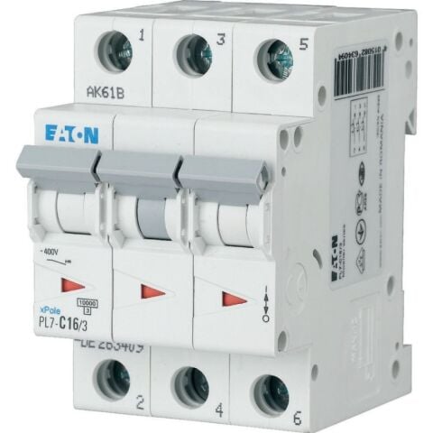 EATON PL7-C63/3 OTOMATİK SİGORTA - 10KA - C EĞRİSİ - 3X63A