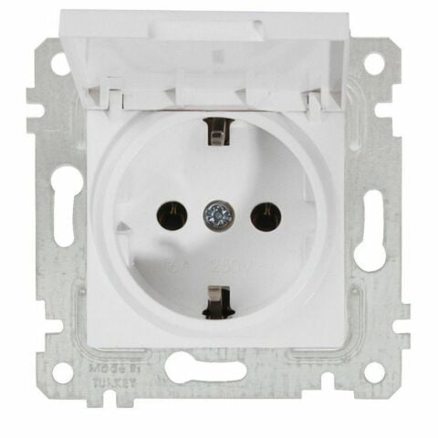 MUTLUSAN RİTA MEK+TUŞ KAPAKLI TOPRAKLI PRİZ