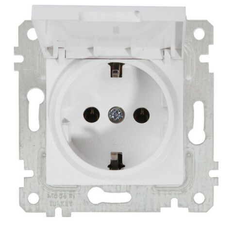 MUTLUSAN RİTA MEK+TUŞ KAPAKLI TOPRAKLI PRİZ