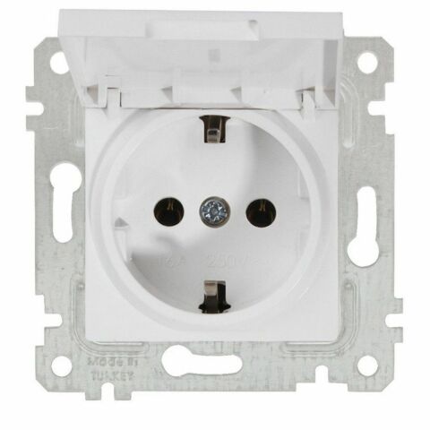 MUTLUSAN RİTA MEK+TUŞ KAPAKLI TOPRAKLI PRİZ