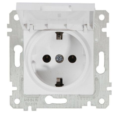 MUTLUSAN RİTA MEK+TUŞ KAPAKLI TOPRAKLI PRİZ