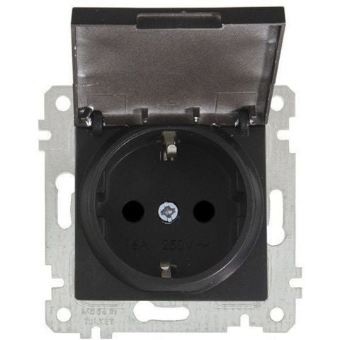 MUTLUSAN RİTA MEK+TUŞ KAPAKLI TOPRAKLI PRİZ