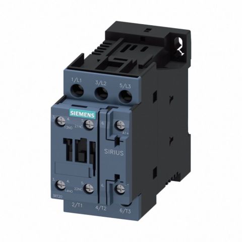 SIEMENS 3RT2026-1BB40 ÜÇ FAZLI SIRIUS KONTAKTÖR DC 24V BOBİNLİ 11 KW 1NO+1NC