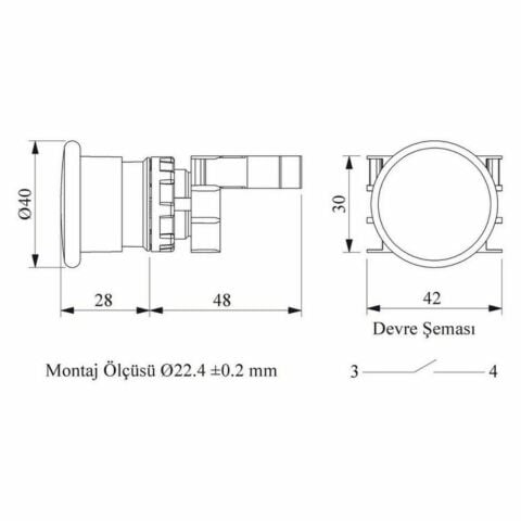 EMAS B100MK B START MANTAR KIRMIZI