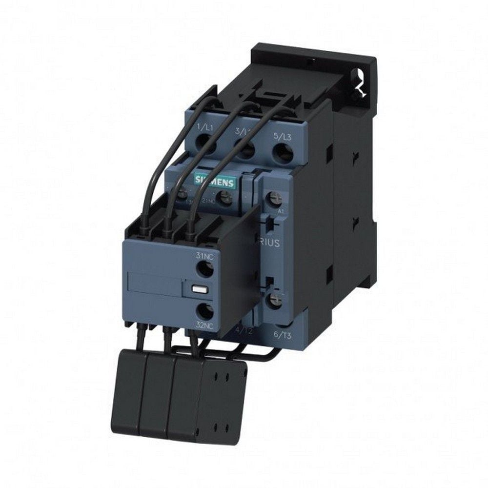 SIEMENS 3RT2626-1AP05 3RT2 SERİSİ KONDANSATÖR KONTAKTÖRÜ, 400 V AC, 7..20KVAR, 1NO+2NC, BOY S0