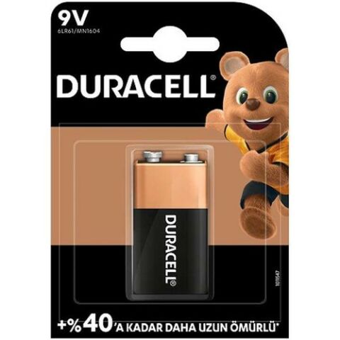 DURACELL 9V ALKALİN PİL