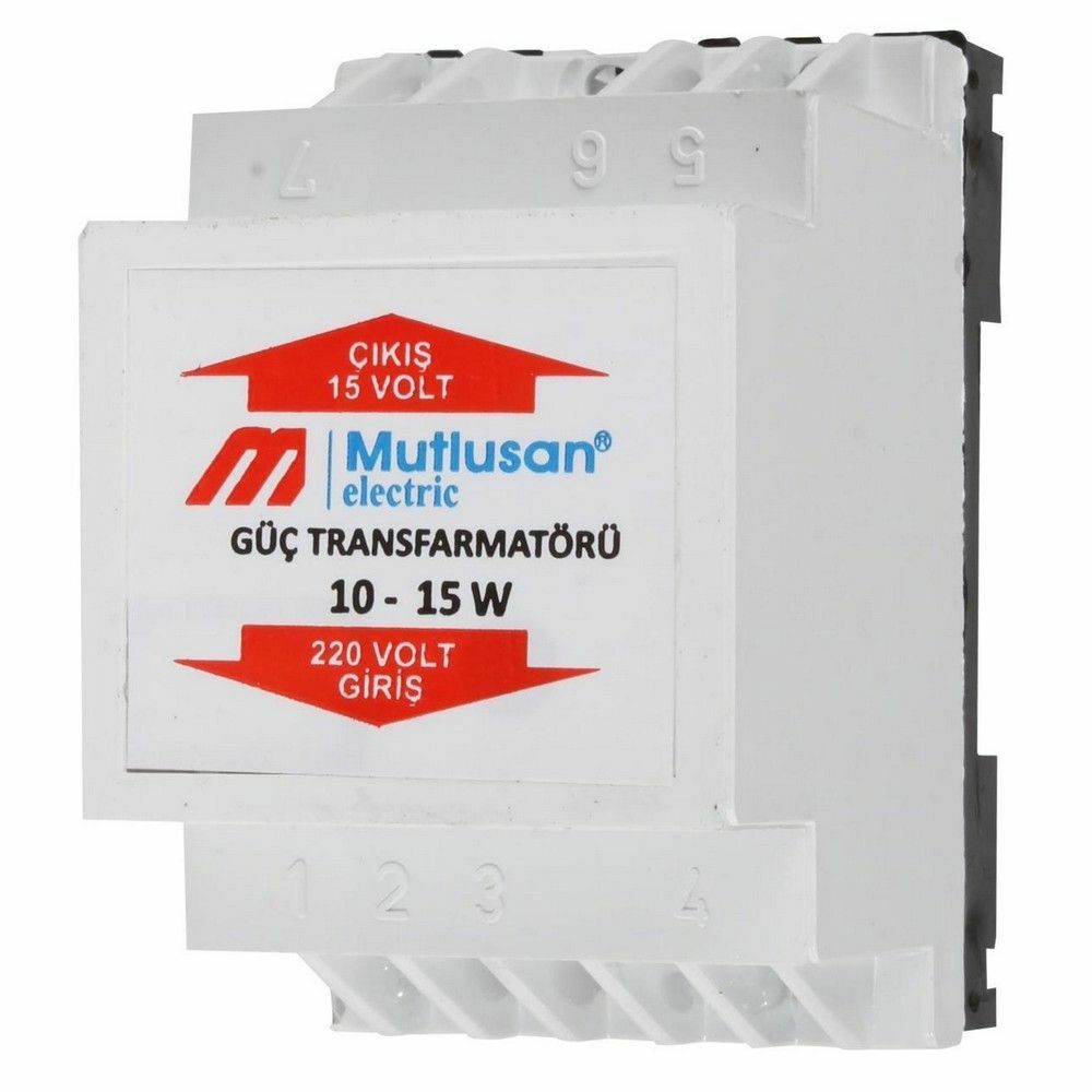 MUTLUSAN ZİL TRAFOSU 15 V
