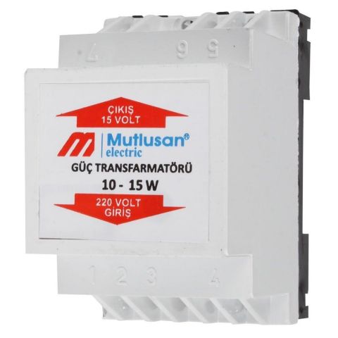 MUTLUSAN ZİL TRAFOSU 15 V