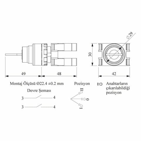 EMAS B101AC30 B ÇİFT START ANAH. KALICI (2-0-1) ANAH.ÇIKAR