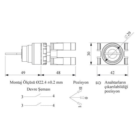 EMAS B101AC30 B ÇİFT START ANAH. KALICI (2-0-1) ANAH.ÇIKAR