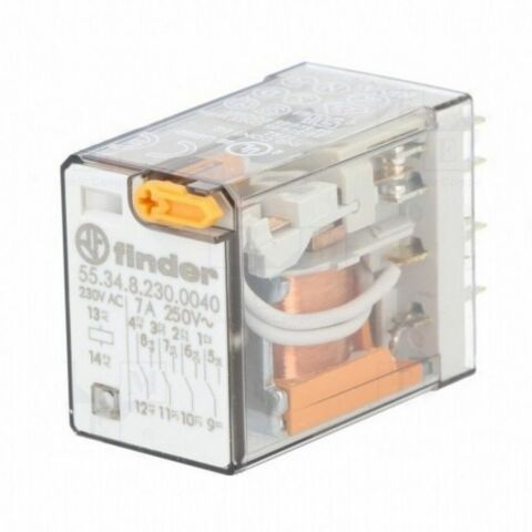FINDER MİNYATÜR GÜÇ RÖLESİ 4 CO 12A AC 230V-FINDER F.56.34.8.230.0040