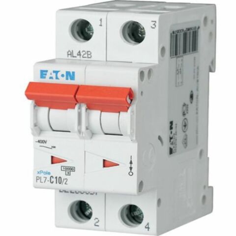 EATON PL7-C10/2 MİNYATÜR DEVRE KESİCİ - 10KA - C EĞRİSİ - 2X10A