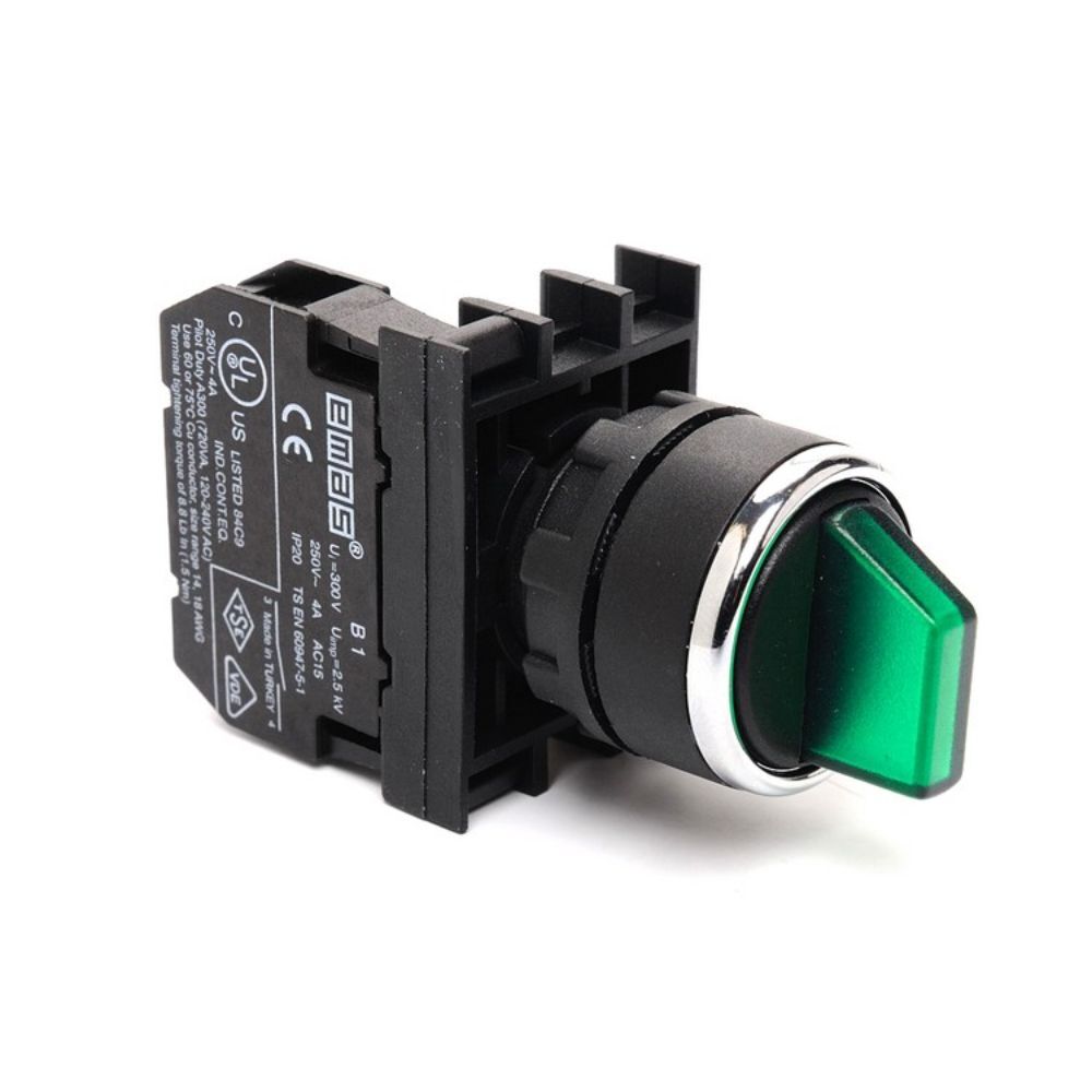 EMAS B101SL30Y B ÇİFT START SEÇİCİ (2-0-1) YEŞİL