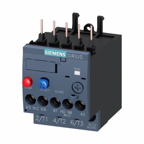 SIEMENS 3RU2116-1JB0 3RU2 SIRIUS TERMİK RÖLE FAZ KORUMALI 1NO+1NC YARDIMCI KONTAKLI 7-10A BOY S00