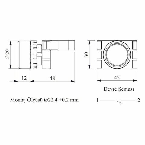EMAS B200DK B STOP KIRMIZI