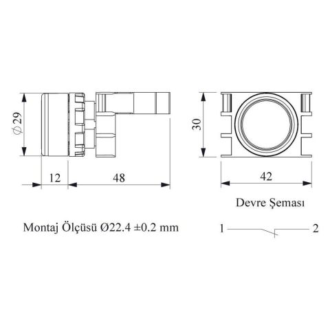 EMAS B200DK B STOP KIRMIZI