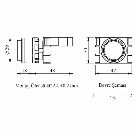 EMAS B200HY B STOP ÇIKIK KAFALI YEŞİL