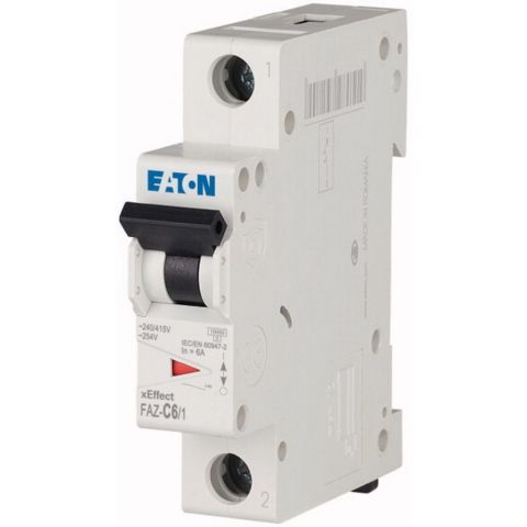 EATON FAZ-C6/1 MİNYATÜR DEVRE KESİCİ - 10KA - C EĞRİSİ - 1X6A