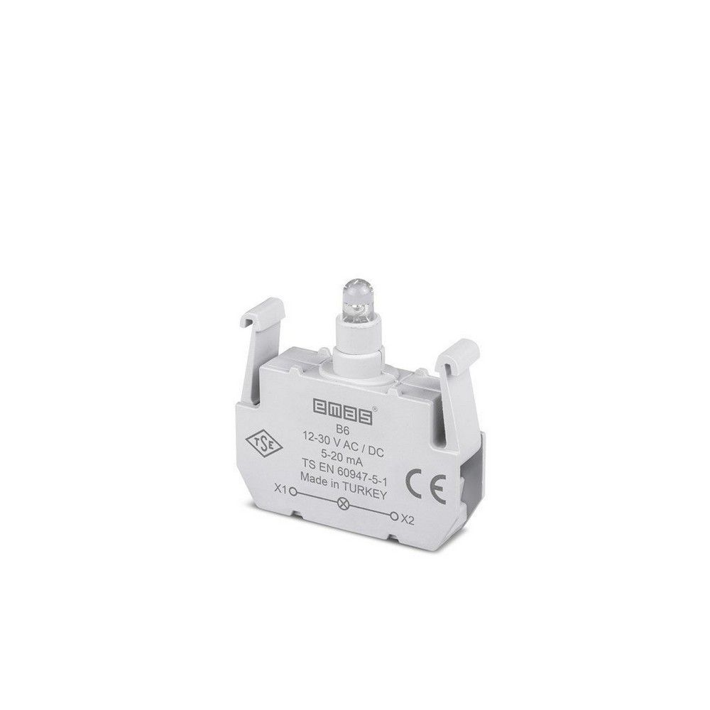 EMAS B6 B SİNYAL KIRM.LED'Lİ BLOK 12-30 V AC/DC