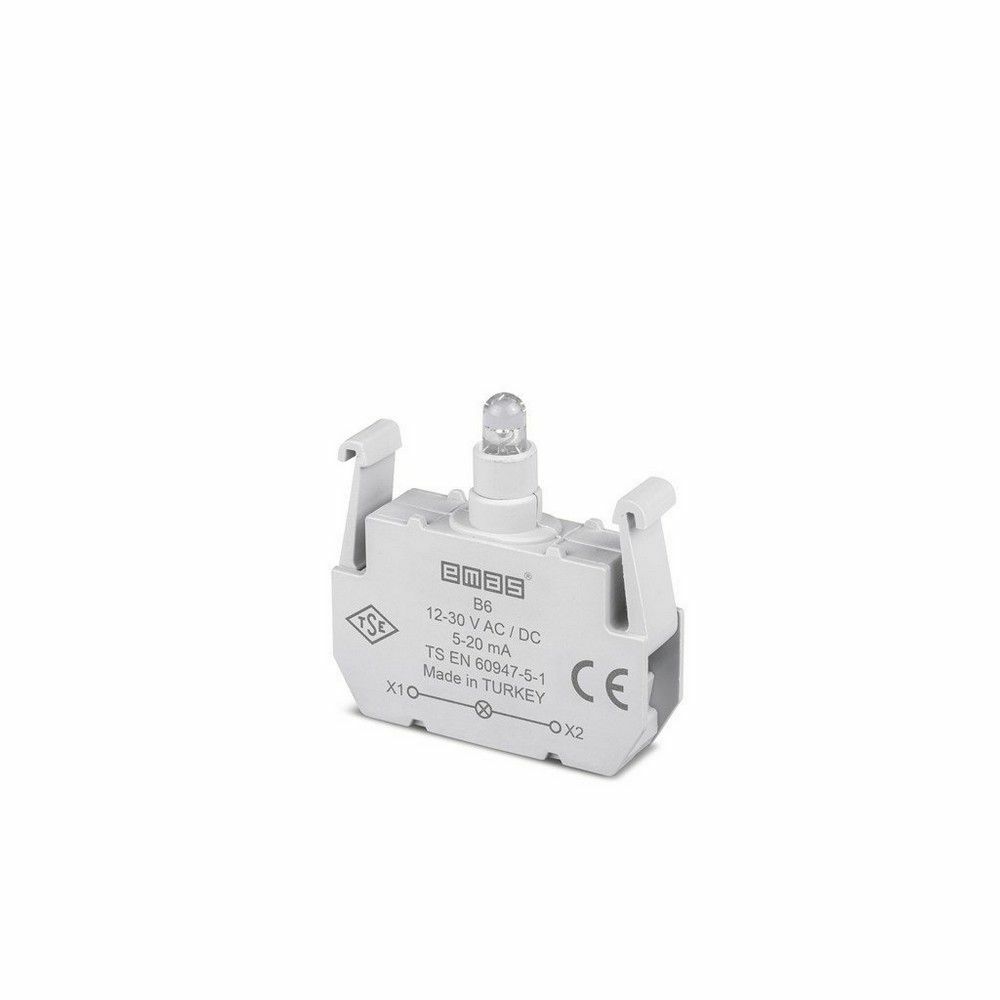 EMAS B6 B SİNYAL KIRM.LED'Lİ BLOK 12-30 V AC/DC