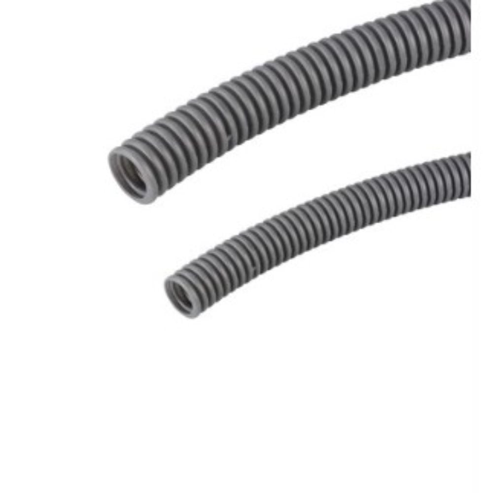 MUTLUSAN PLASTİK Ø20 ALEV YAYMAYAN SPİRAL BORU (AĞIR SERİ) (GRİ) (100 METRE)