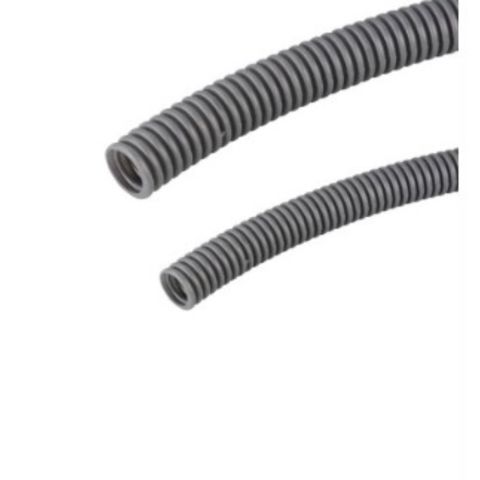 MUTLUSAN PLASTİK Ø20 ALEV YAYMAYAN SPİRAL BORU (AĞIR SERİ) (GRİ) (100 METRE)