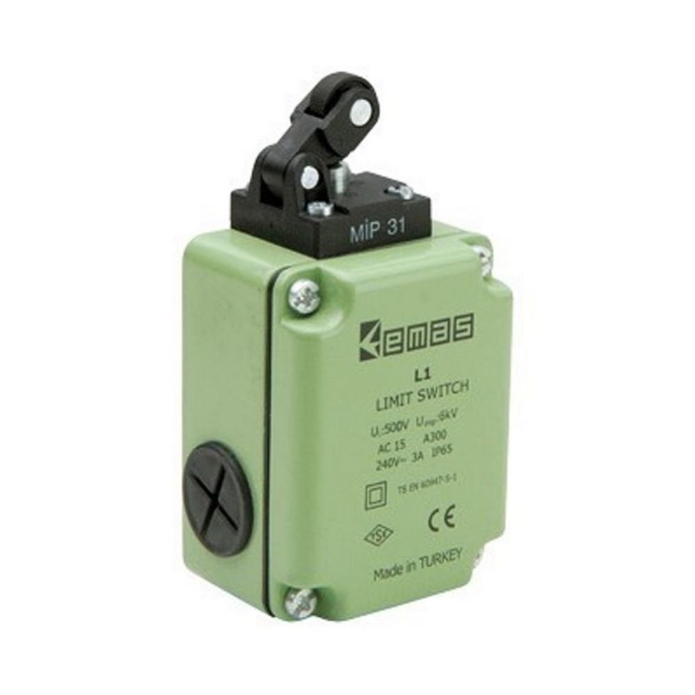 EMAS L1K13MIP311 AÇISAL MAKARA TEK YÖN ALÜMİNYUM GÖVDE SINIR ŞALTER