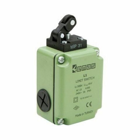 EMAS L1K13MIP311 AÇISAL MAKARA TEK YÖN ALÜMİNYUM GÖVDE SINIR ŞALTER