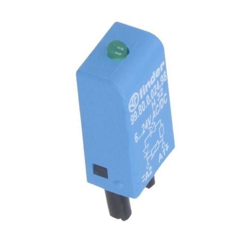 FINDER LEDLİ YEŞİL LED+VARISTOR 6-24 V AC DC-FINDER F.99.80.0.024.98